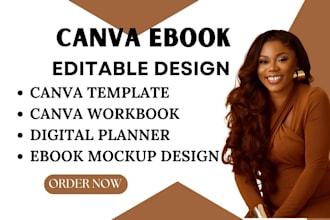 design editable canva ebook templates etsy digital product cover ebook mockup