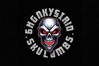 design skull mascot logo in high definition