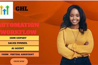 setup gohighlevel VA ghl CRM workflow funnel form ai agent automation ghl expert