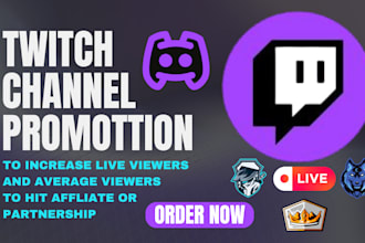 do twitch channel promotion boost live viewers and average viewers