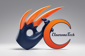 make chetah claw mascot  logo in one day