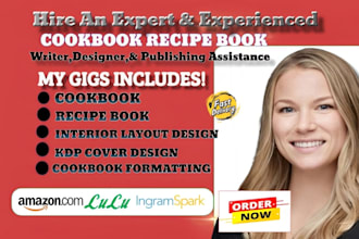 kdp cookbook formatting table recipe layout image spacing print setup