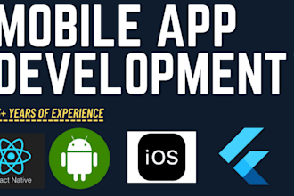 do mobile app development swift, flutter, react native for ios, android