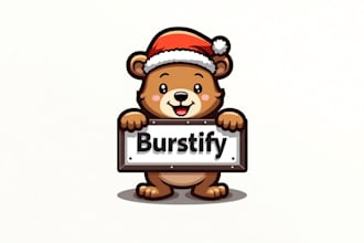 design bear mascot logo with express delivery