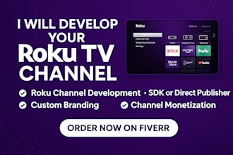 develop professional roku tv channel