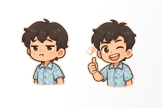 create custom chibi sticker packs from your picture