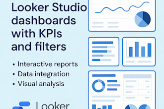 create looker studio dashboards with kpis and filters