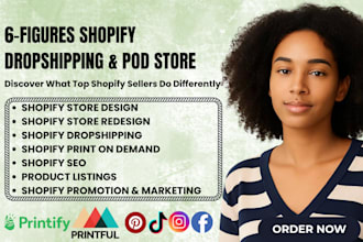 build shopify store design shopify seo ecommerce website shopify print on demand