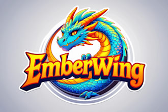 design dragon mascot logo with creative concepts