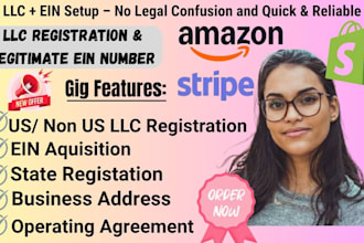 do a US llc registration non US resident and provide legitimate ein number