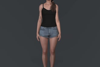 3d character modelling 3d metahuman game character for nft metaverse daz3d ue5