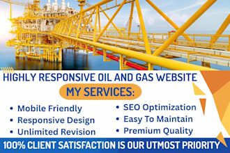 website for your oil and gas company, gas supply business and heating oil