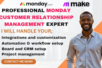setup monday CRM project management monday CRM automation monday CRM workflow