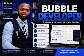 build bubble io web app, bubble website and mobile app mvp