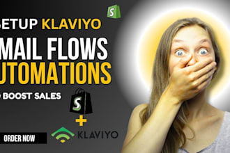 setup a klaviyo email flows and automations to your shopify store