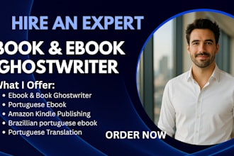 do portuguese ebook ghostwriting, ebook and book writer