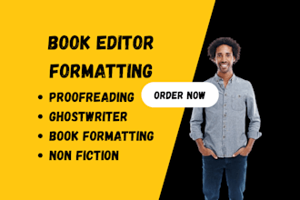do book editing and proofreading for fiction nonfiction, ebook ghostwriter