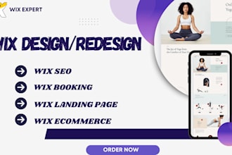 design, redesign , revamp wix websites with booking and mobile responsiveness