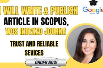 write and publish article in scopus, wos indexed journal
