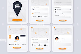 develop a taxi booking app development or mobile app development