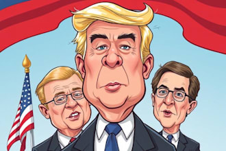 make political caricature and cartoon