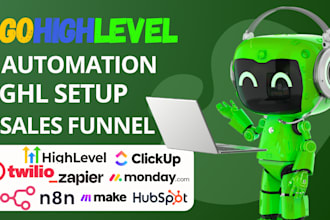 gohighlevel sales funnel automation website workflow crm n8n a2p 10dlc