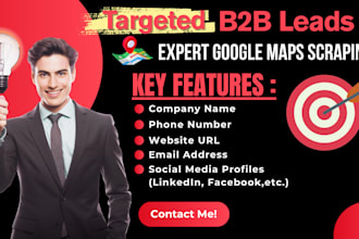 do lead generation and google maps scraping for b2b leads