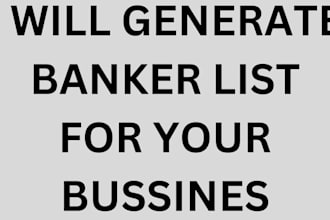 generate banker list to your business