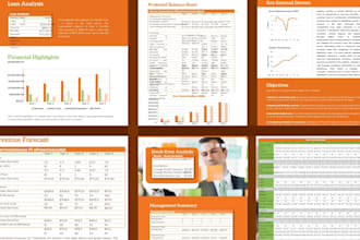 create investor pitch deck business plan feasibility study financial projection