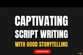 write compelling movie script, screenplay, short film, and TV series script