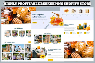 build beekeeping shopify beehive honey store organic food beekeeping website