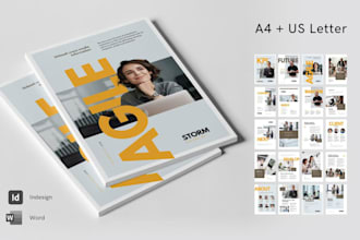 design corporate brochure modern product flyer design for business and marketing