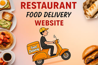 create restaurant booking and food delivery website