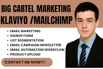 bigcartel email marketing email campaign automation workflow esp integration