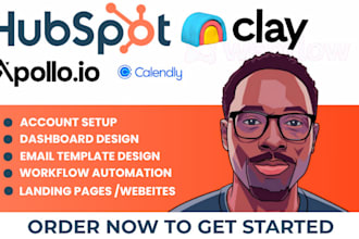hubspot dashboard hubspot pipeline hubspot workflow clay com automation apolloio