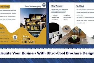 design digital products brochure, sales brochure and flyers