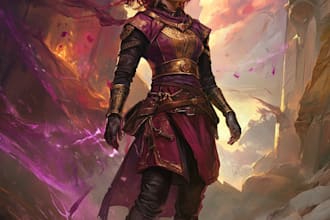 make your dnd party art or dnd character art no ai