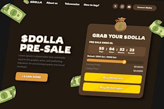 create crypto presale website ico presale solana smart contract wallet connect