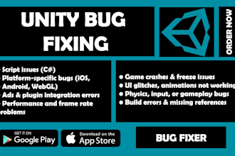 do unity bug fixing