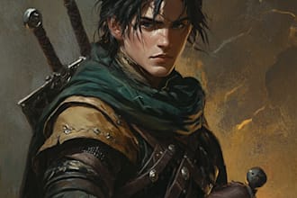 illustrate your ttrpg oc, vtm, fantasy, dnd character art