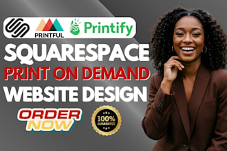 setup your squarespace print on demand store, pod mockup with printful, printify
