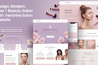 do beauty salon website, spa website, therapy massage website, cosmetic website