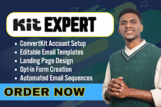 setup convert kit account convertkit email template design kit newsletter setup
