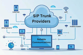 arrange sip user, sip routes and sip trunks for USA