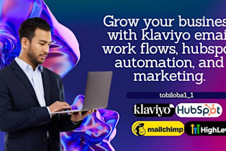grow your business with klaviyo email flows, hubspot automation, and marketing