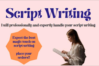 write scripts for movies, TV series, and feature films