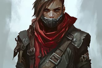 draw your dnd character art or character design