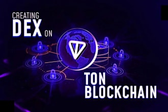 build crypto exchange website,blockchain,dex,staking web3 dapp on evm solana ton