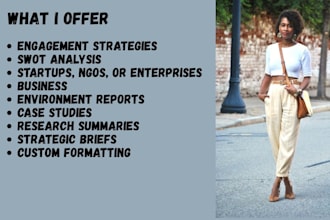 do case studies and research summaries on stakeholder management, swot analysis