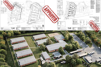 do drainage plan, stormwater, surface water, grading sewer permit set drawing